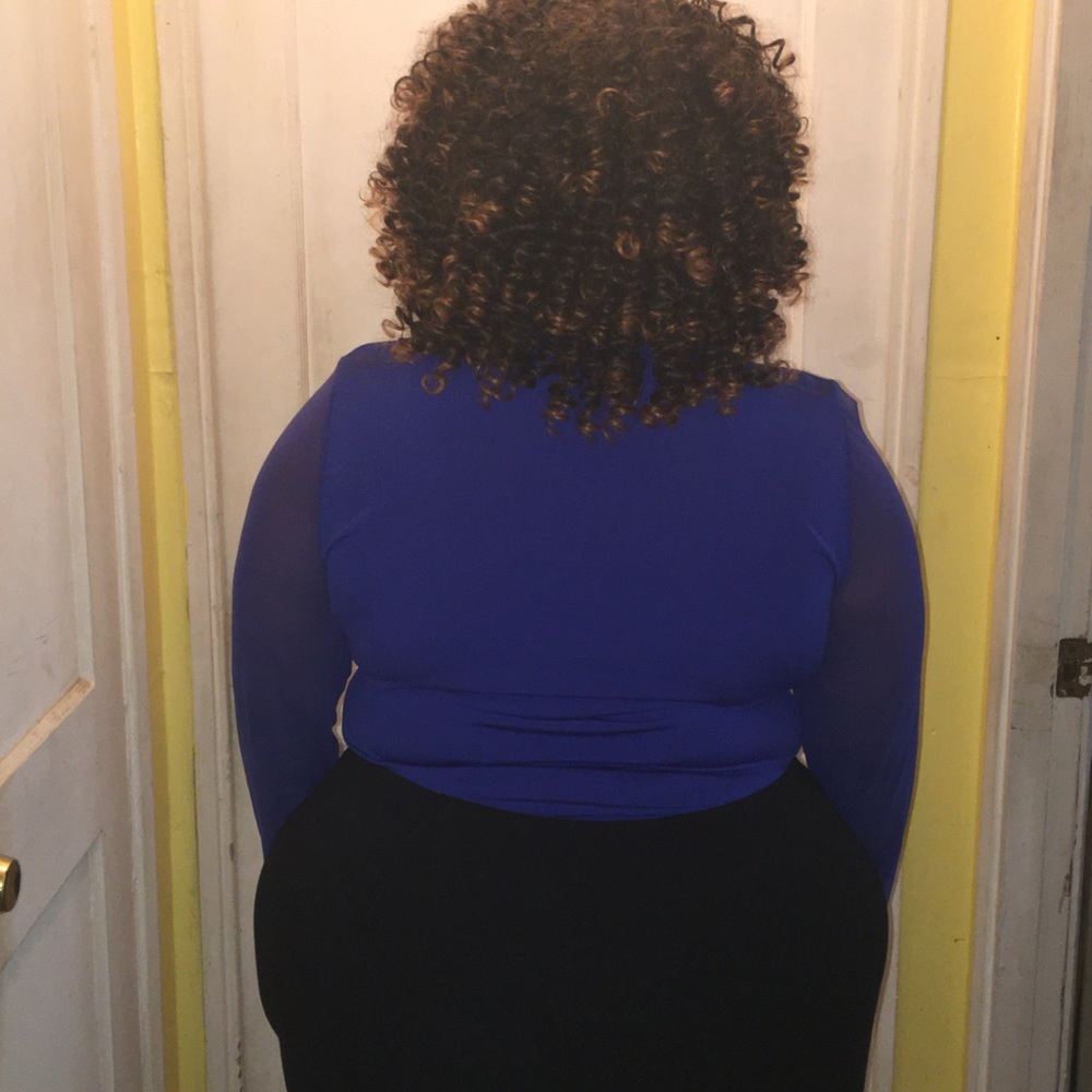 Blue Rhinestone Bodysuit - Picture 4 of 4